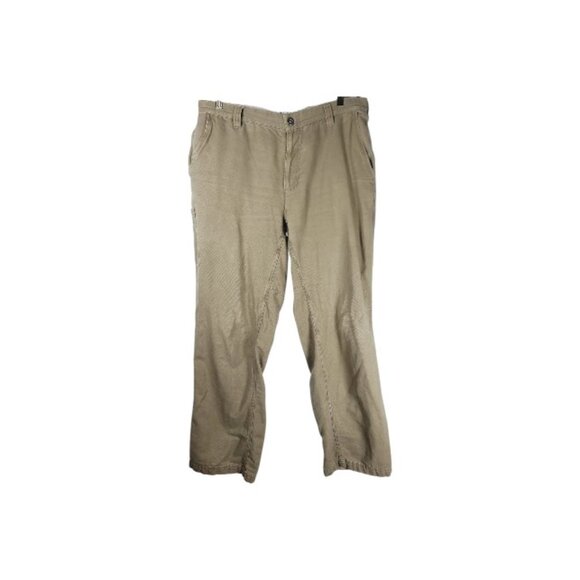 Columbia Men's Tan Lander Canvas Straight Leg Trail Cargo Pant Size 36